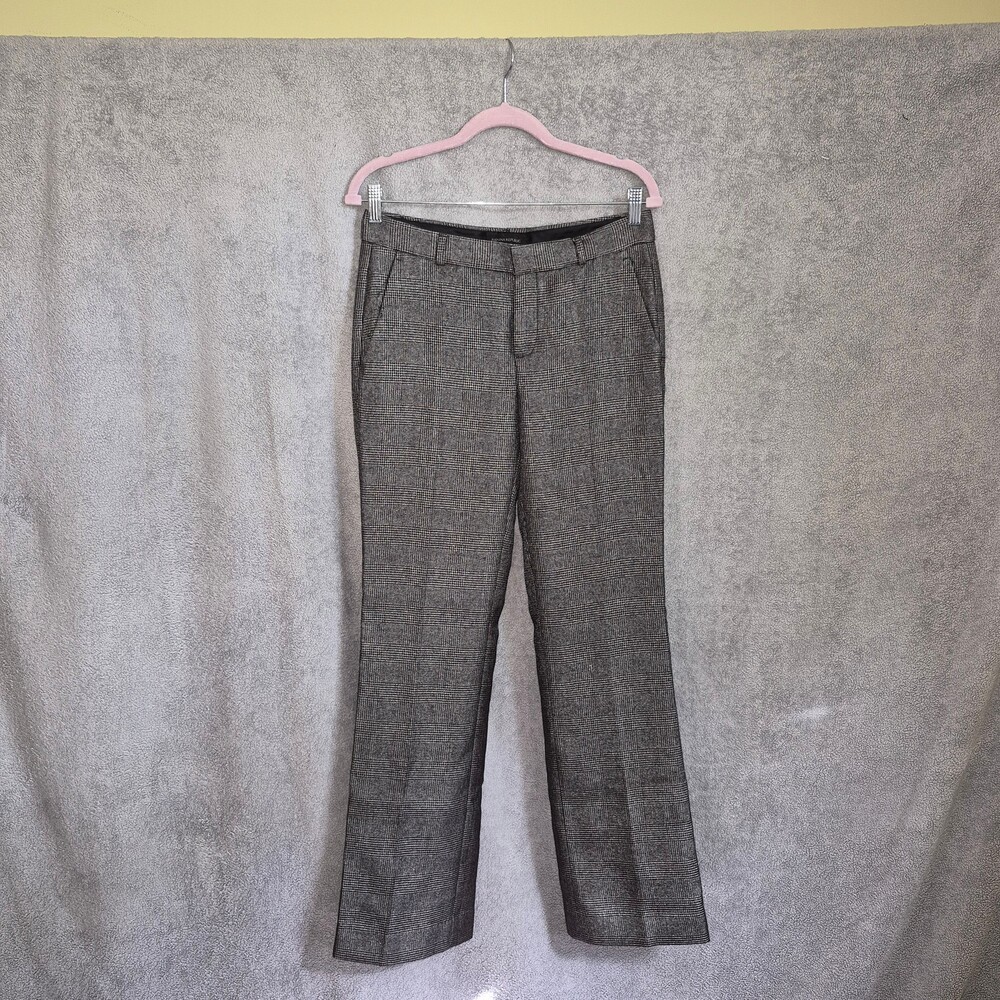 Banana Republic Size 4 Logan Fit Women's Plaid Dress Pants Straight